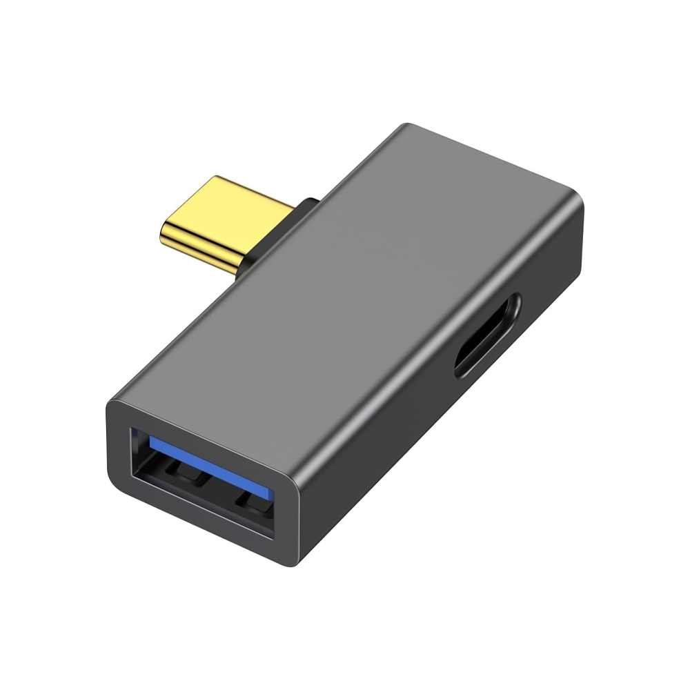 2 in 1 USB C to OTG Adapter With PD 100W