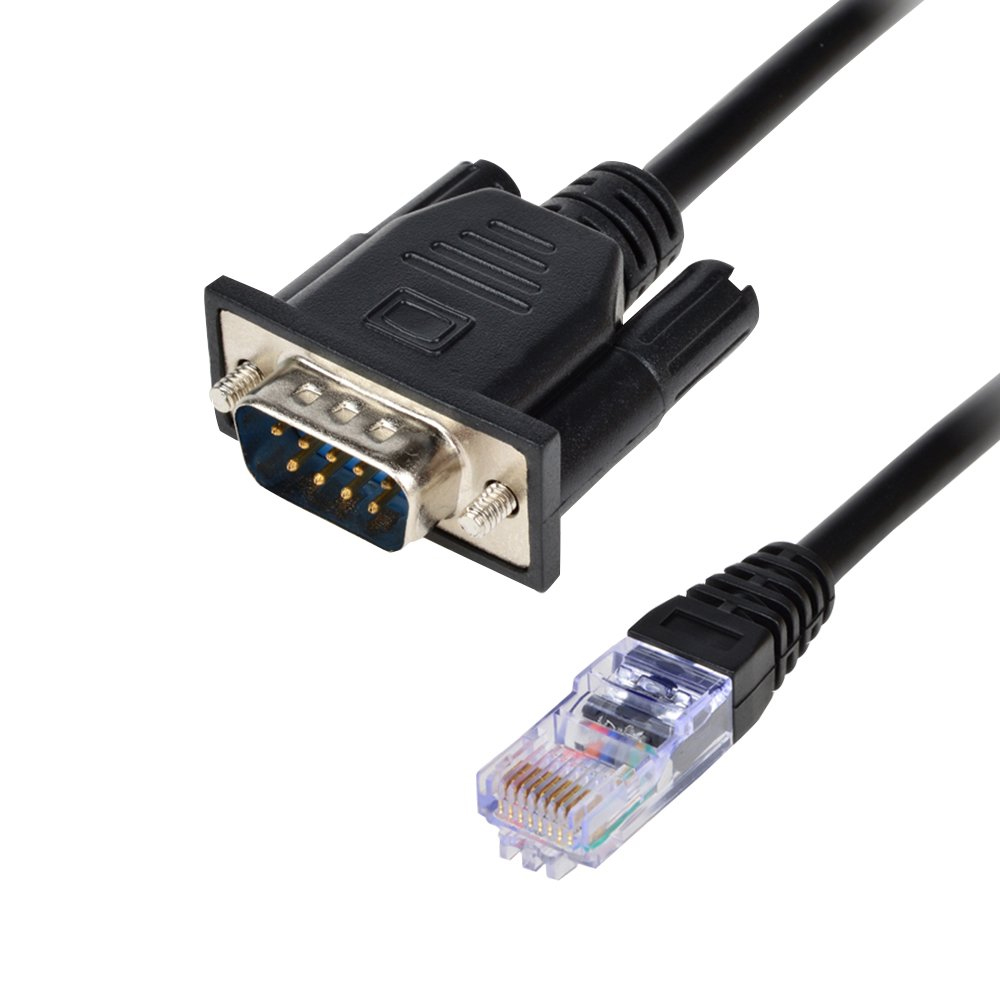 RJ45 Male to RS232 Male Cable,RJ45 Male to 9 pin Serial RS232,DB9 to RJ45 Cat5 Ethernet LAN Console