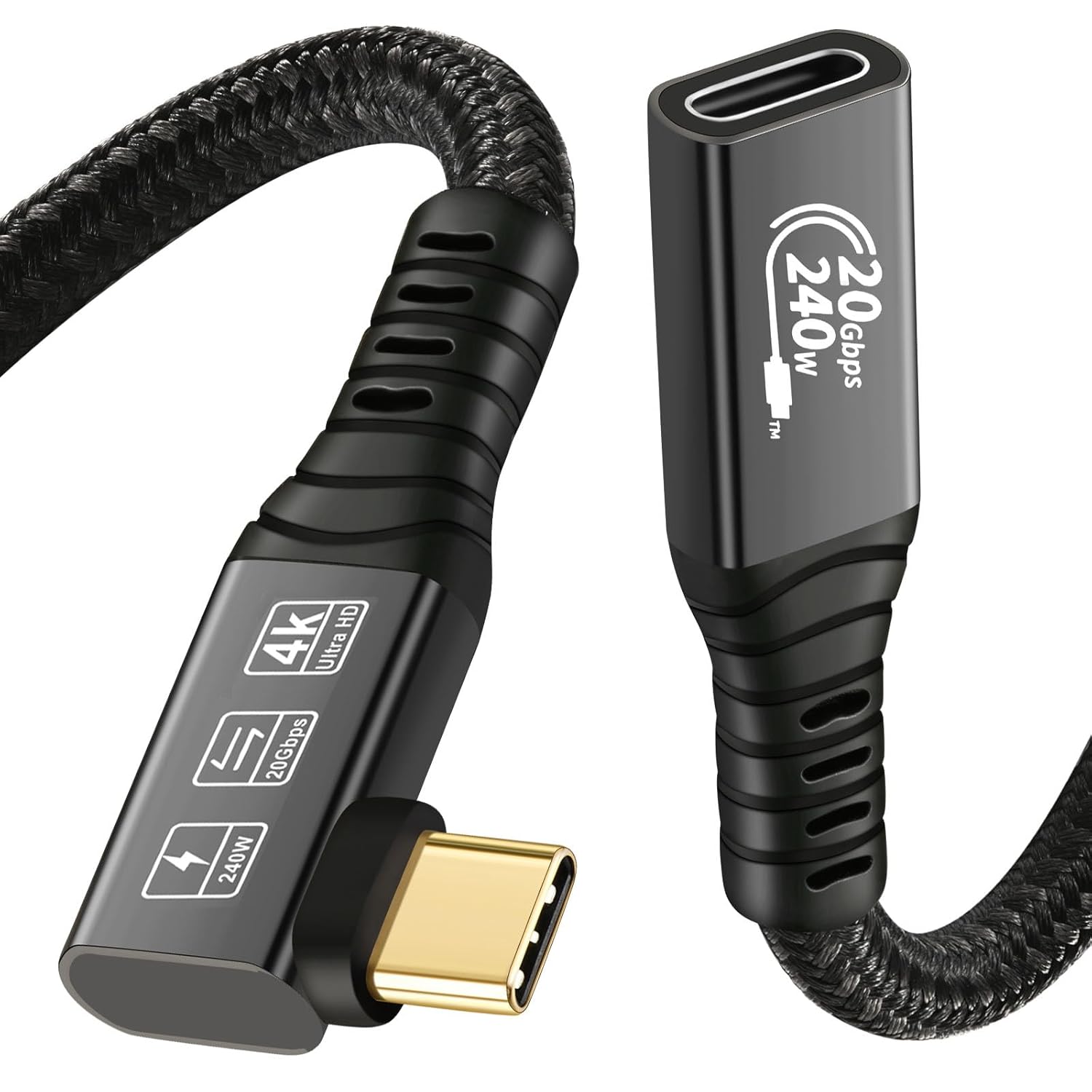 USB C 3.2 Male to Female Cable