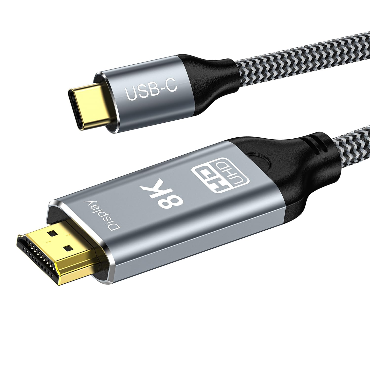 8K 60Hz USB C to HDMI 2.1 Cable ,USB C to HDMI cable