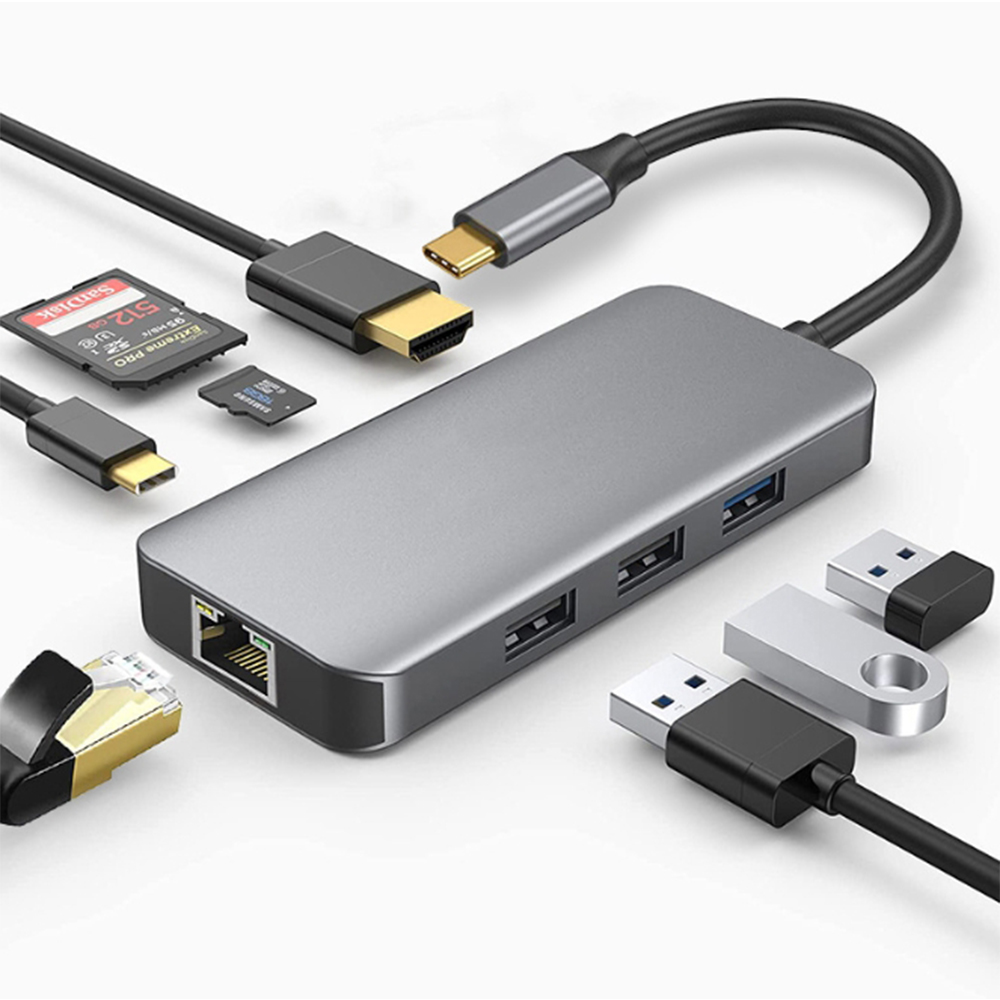 8 in 1 USB C Docking Station